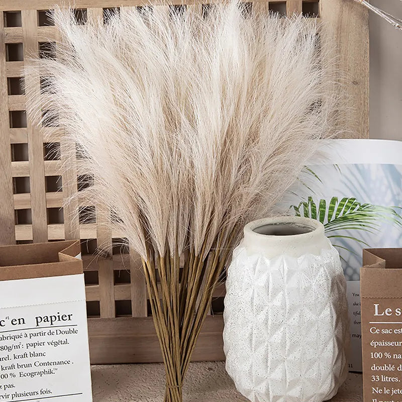 Pampas Grass Decor Flower Plant Reed Simulated Wedding Party Christmas Home Decor Artificial Flower